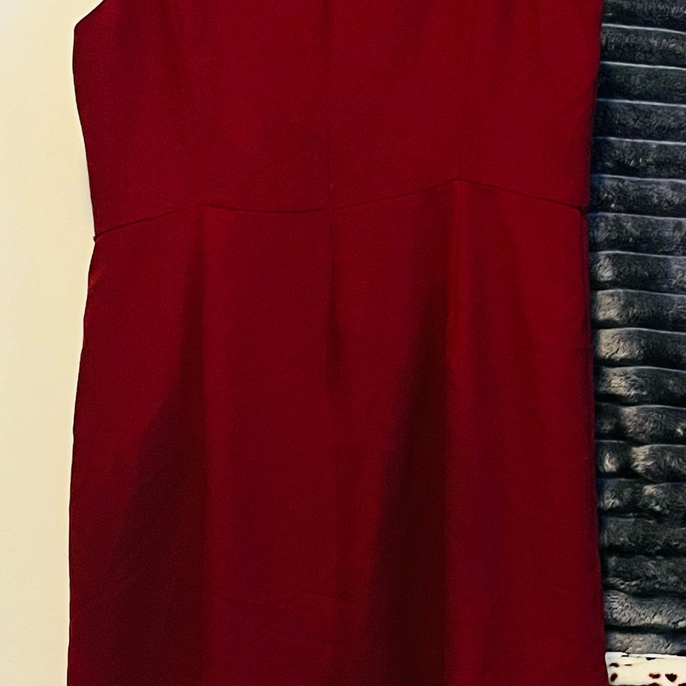 Ellen Tracy Strapless Red Dress